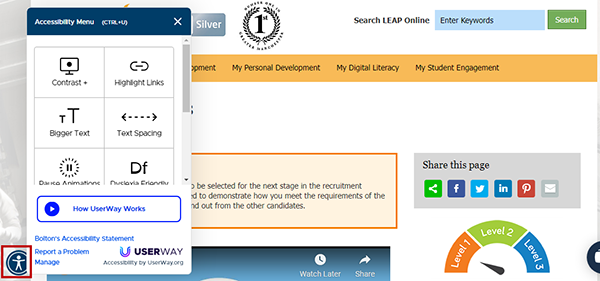 User Way Accessibility Tool